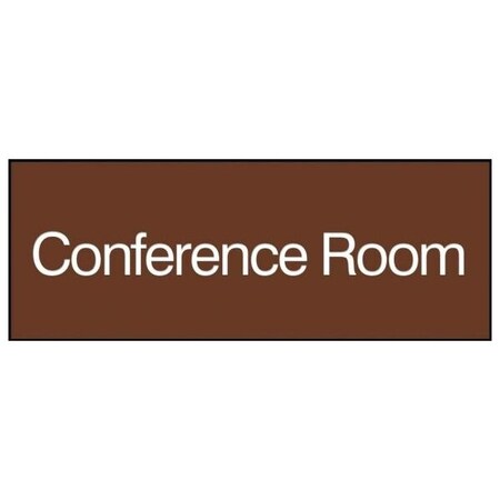 Accuform 8 in W x 3 in H, Engraved Plastic PSG800BR